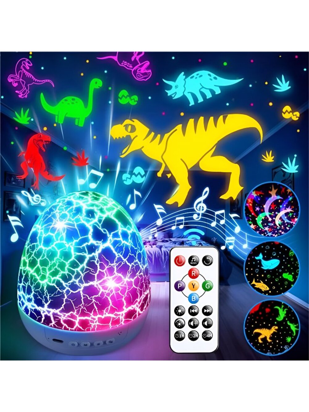 Dinosaur Toys for Kids 3-5 Easter Gifts for Kids Toys Night Light